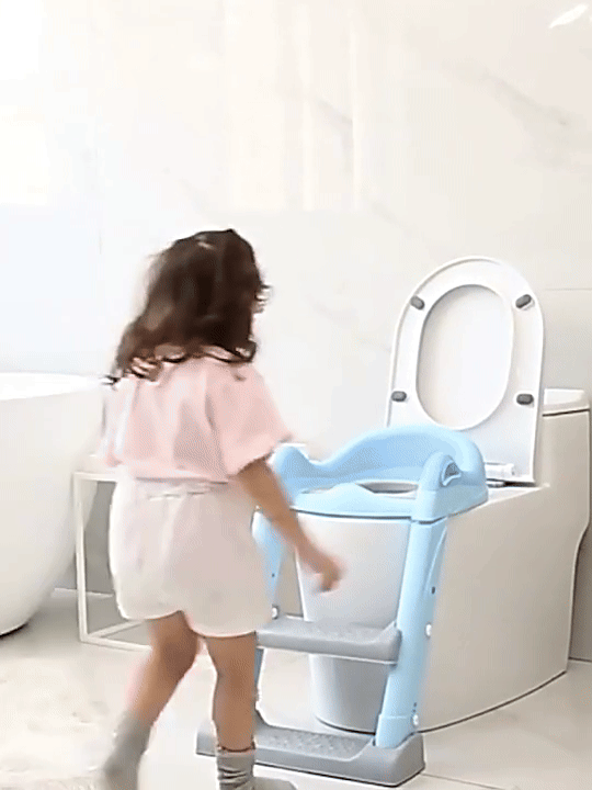 🚽 Adjustable Soft Toilet Ladder | مقعد تدريب التواليت للأطفال مع سلّم