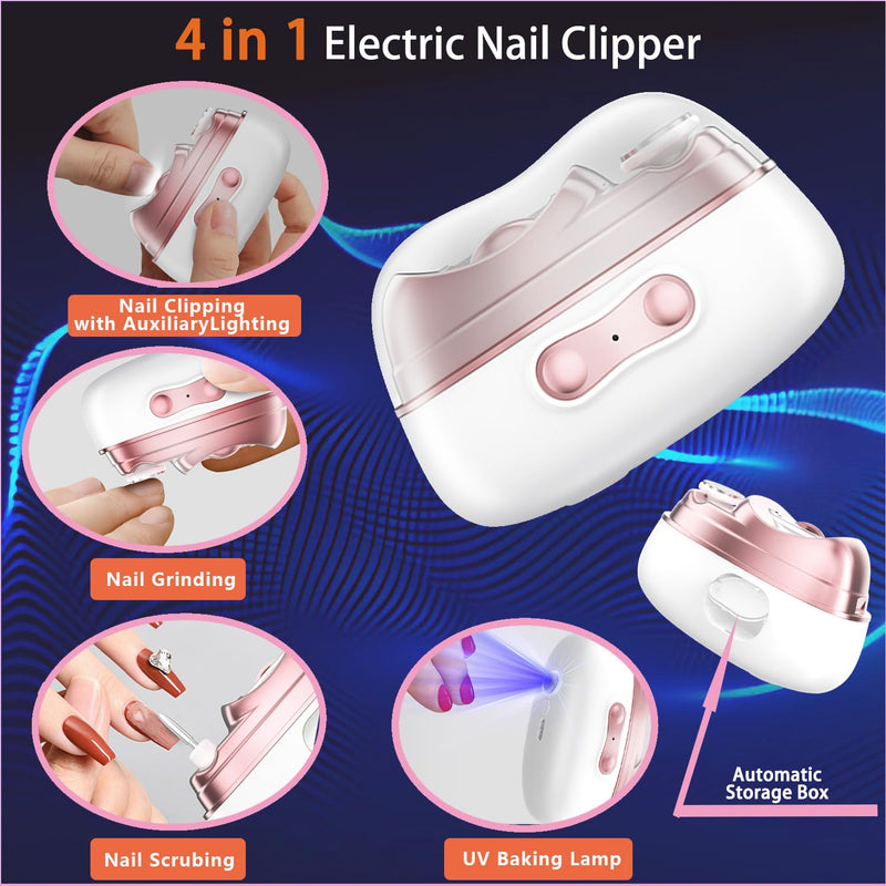4-in-1 Electric Nail Clipper | قاطعة أظافر كهربائية 4 في 1
