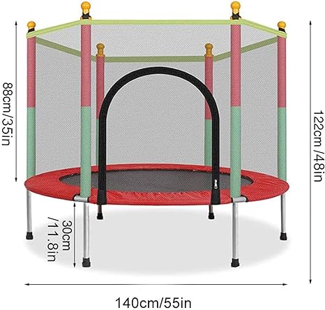 🤸 Child Trampoline Net Jumping Mat | ترامبولين الأطفال بشبكة الأمان