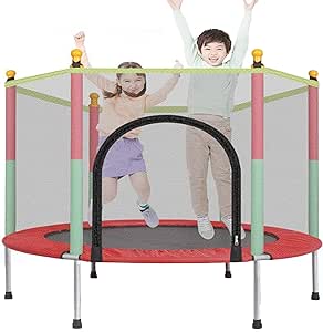 🤸 Child Trampoline Net Jumping Mat | ترامبولين الأطفال بشبكة الأمان