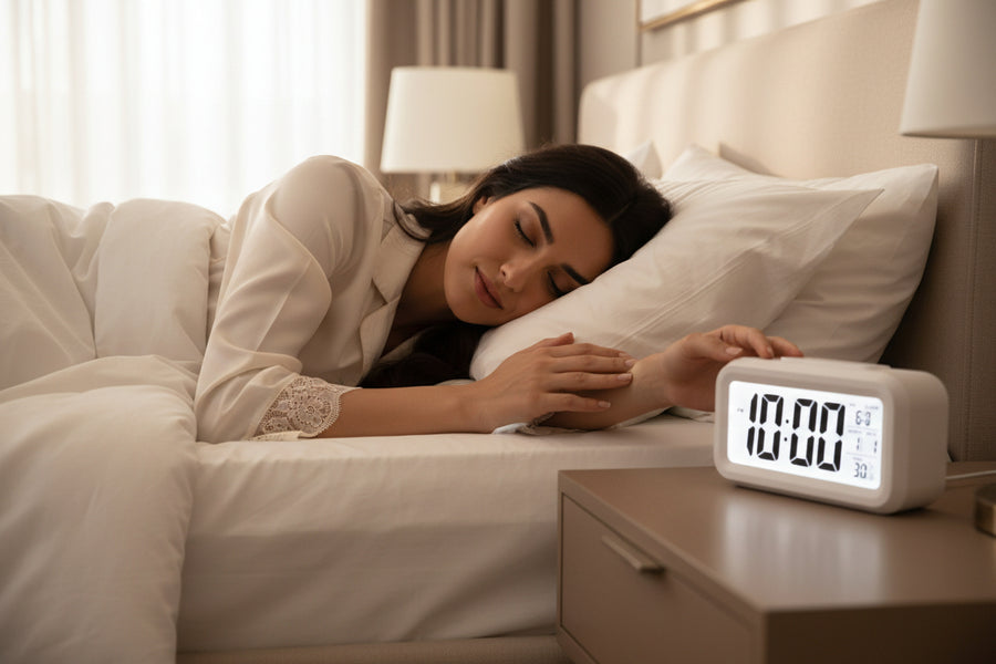 Digital LCD Alarm Clock