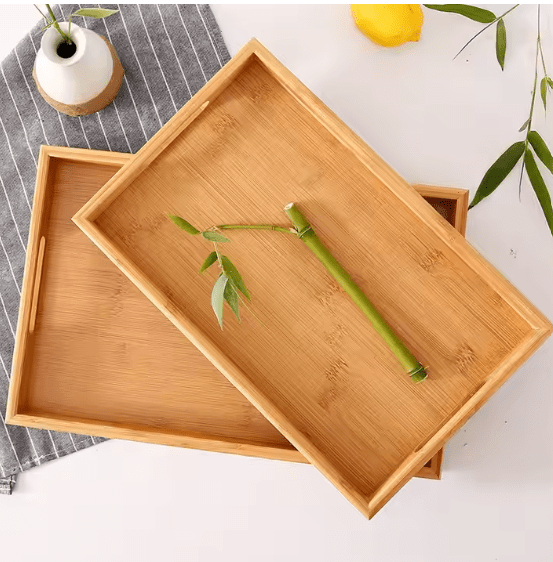 EcoServe Bamboo Serving Tray Set Ⓢ