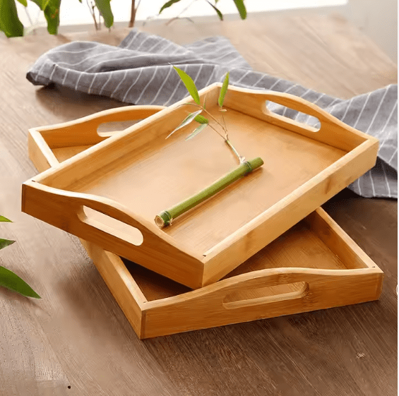 EcoServe Bamboo Serving Tray Set Ⓢ