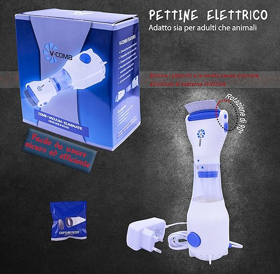 🪮 Electric Head Lice Comb | مشط إزالة القمل الكهربائي