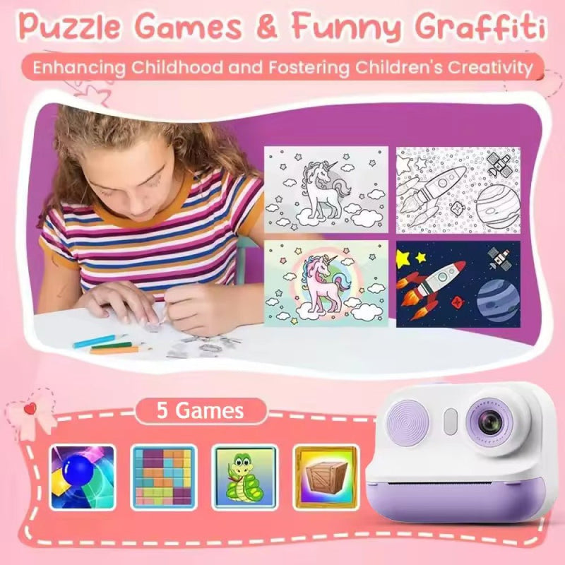 Kids Instant Print Camera