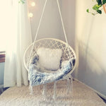 Macrame Hanging Swing Chair Hammock © Ⓢ