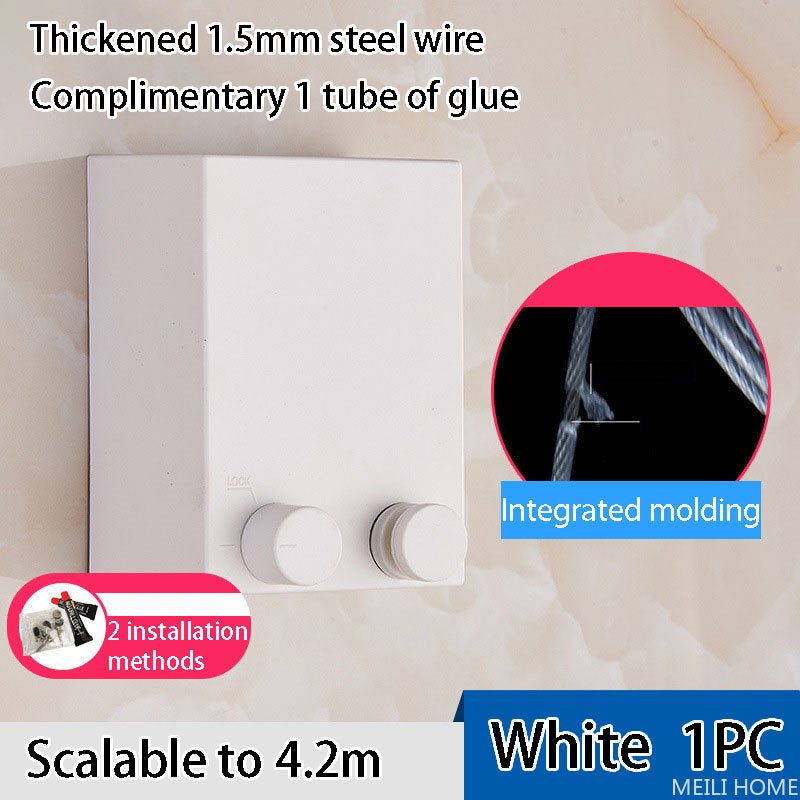 🧺 Telescopic Clothesline Drying Rope | حبل غسيل قابل للسحب