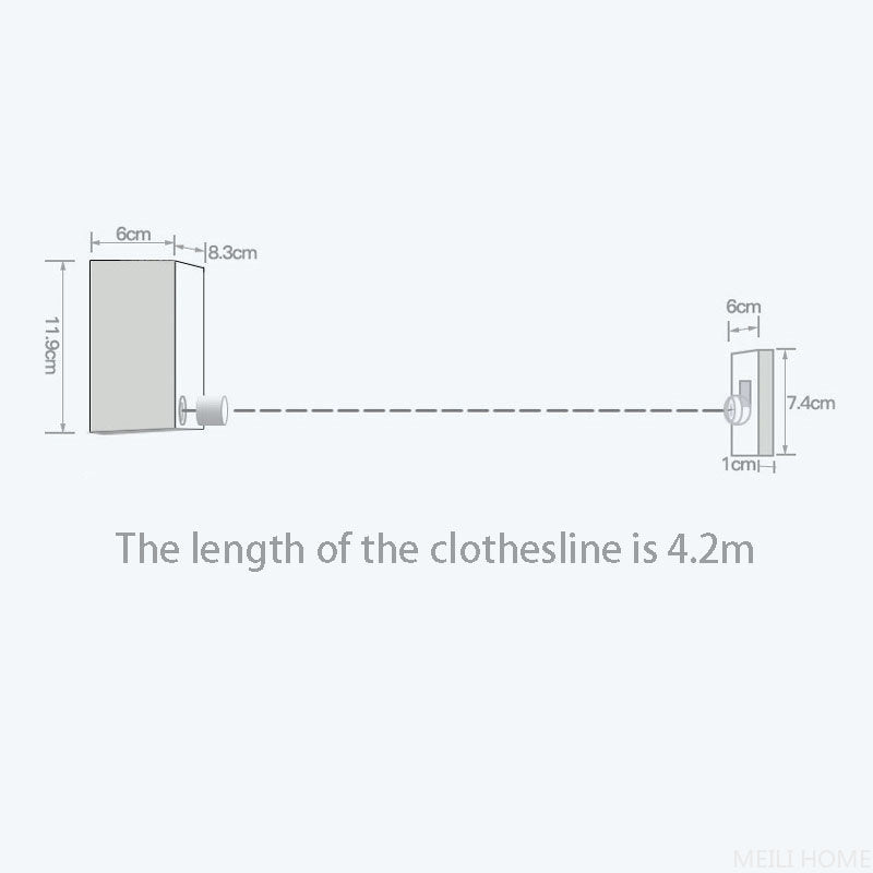 🧺 Telescopic Clothesline Drying Rope | حبل غسيل قابل للسحب