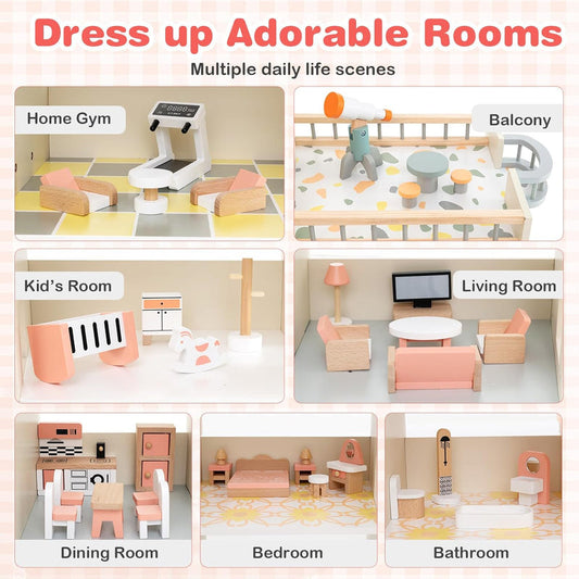 Wood & Play Corner Doll House © Ⓢ