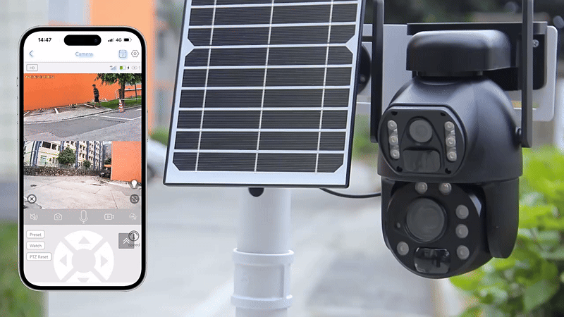 Solar Powered Security Camera